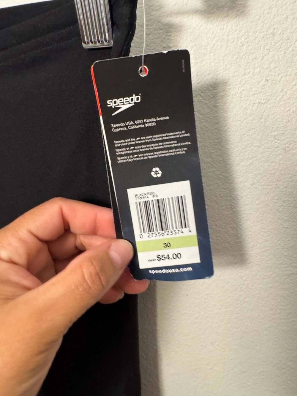 Speedo Endurance+ Men's Spark Splice Jammer Red/Black Size 30 - Picture 4 of 5